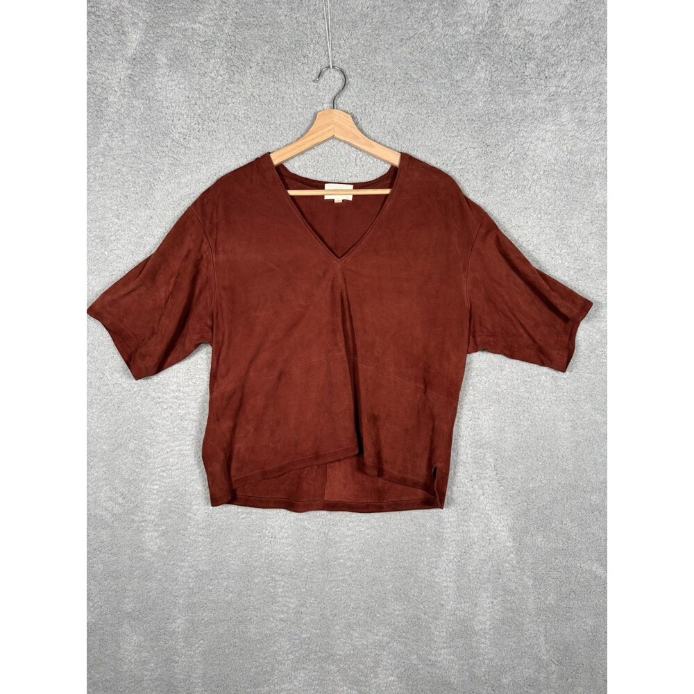 Womens Billy Reid Goat Suede Top Silk Lining Size Medium